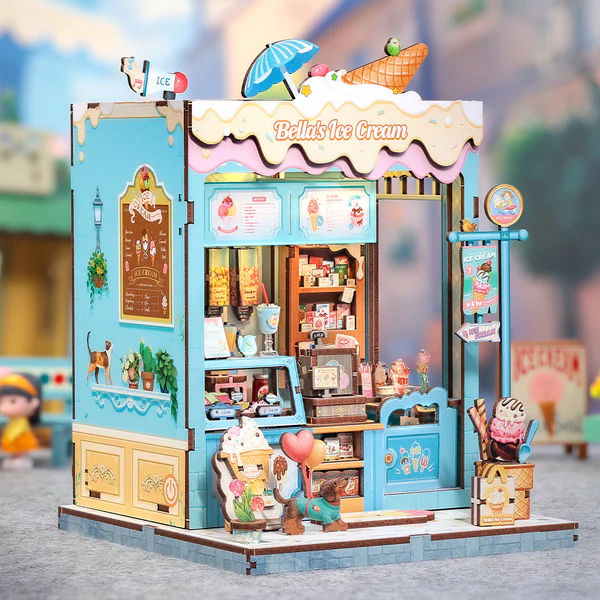Cutebee 3D DIY Huisje Bella’s Ice Cream – CWGC212 - Afbeelding 4