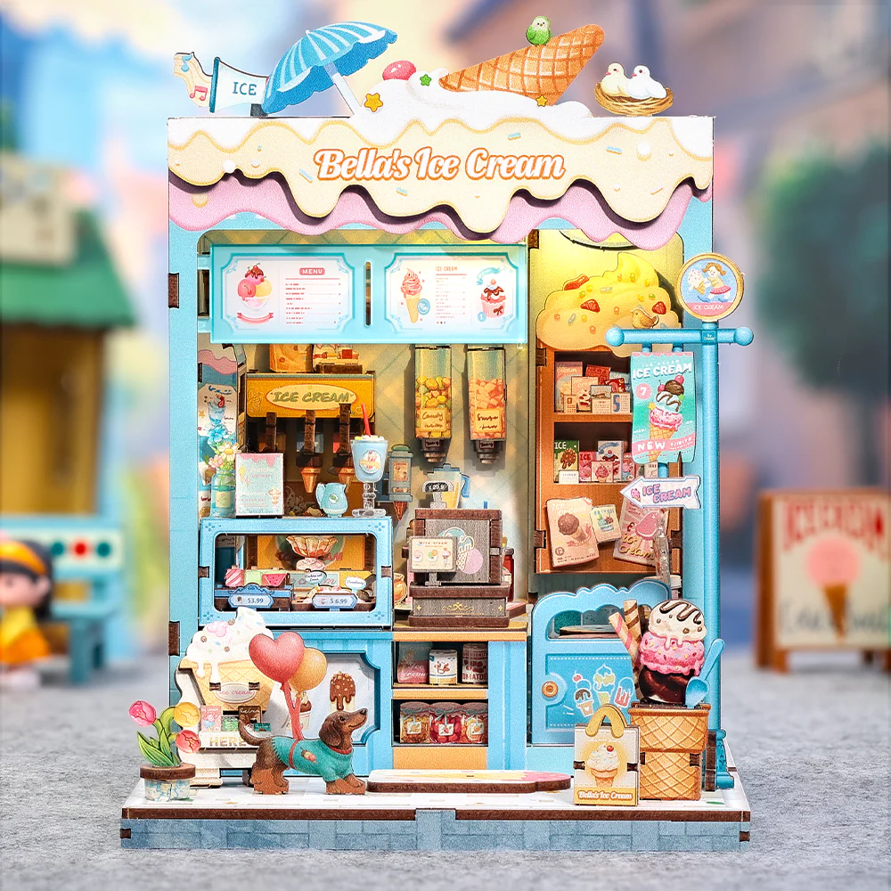 Cutebee 3D DIY Huisje Bella’s Ice Cream – CWGC212 - Afbeelding 6