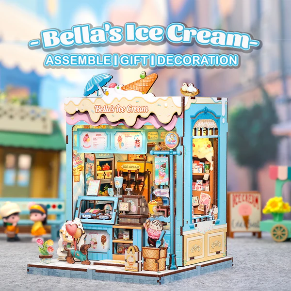 Cutebee 3D DIY Huisje Bella’s Ice Cream – CWGC212 - Afbeelding 7