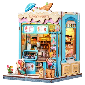 Cutebee Bella’s Ice Cream CWGC212 miniatuurijssalon met transparante achtergrond