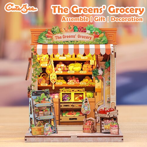 Cutebee 3D DIY Huisje The Green Grocery – CWGC213 - Afbeelding 5