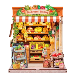 Cutebee The Green Grocery CWGC213 miniatuurwinkel met transparante achtergrond