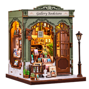 Cutebee 3D DIY Huisje Gallery Bookstore – CWGC214 – transparante productfoto