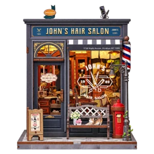 Cutebee John’s Hair Salon CWGC215 miniatuurhuisje met transparante achtergrond