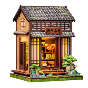Cutebee 3D DIY Huisje Kirishima Cha-an – CWGC219 – transparante productfoto