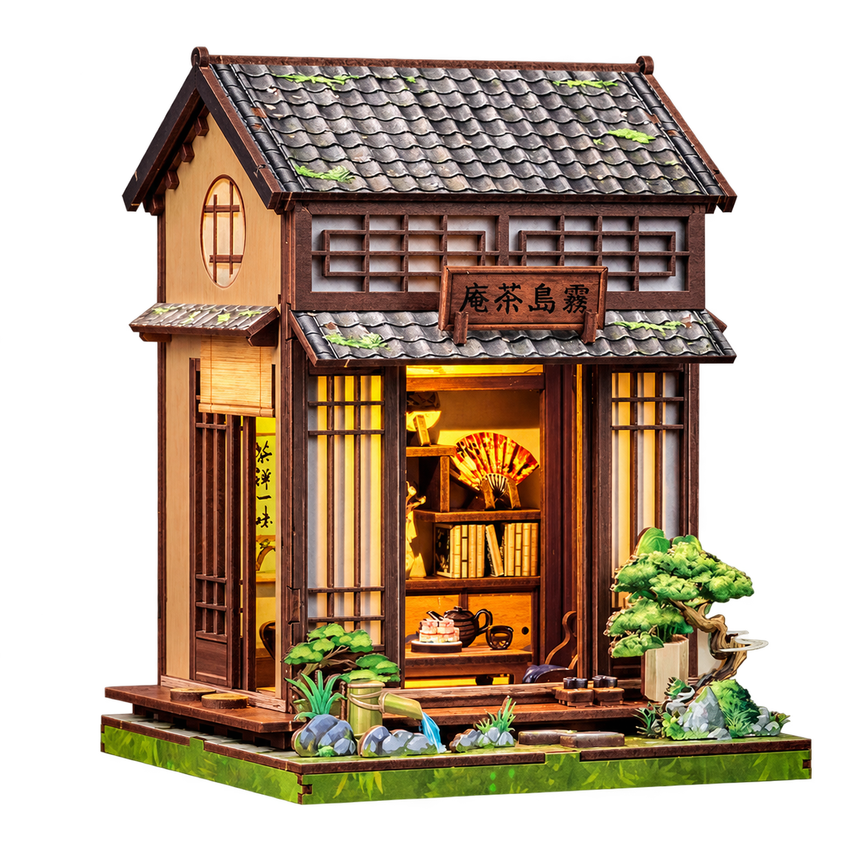Cutebee 3D DIY Huisje Kirishima Cha-an – CWGC219 – transparante productfoto