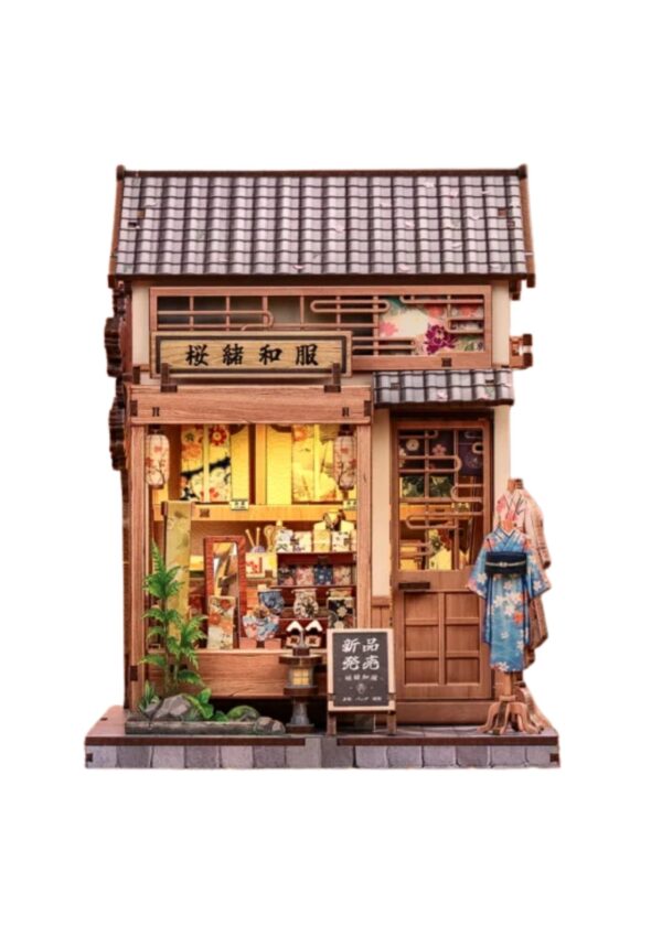 Cutebee 3D DIY Huisje Sakura O Kimono Shop – CWGC223 - Afbeelding 2