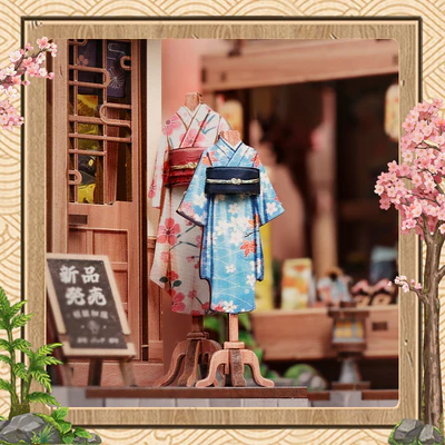 Cutebee 3D DIY Huisje Sakura O Kimono Shop – CWGC223 - Afbeelding 6