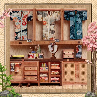 Cutebee 3D DIY Huisje Sakura O Kimono Shop – CWGC223 - Afbeelding 7
