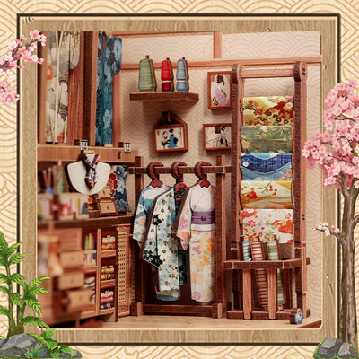 Cutebee 3D DIY Huisje Sakura O Kimono Shop – CWGC223 - Afbeelding 8