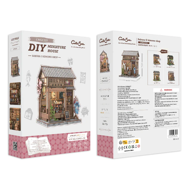 Cutebee 3D DIY Huisje Sakura O Kimono Shop – CWGC223 - Afbeelding 10