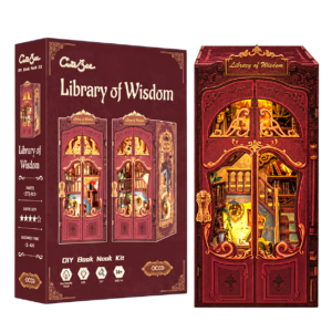 Cutebee 3D Booknook Library of Wisdom – DC03B – transparante productfoto