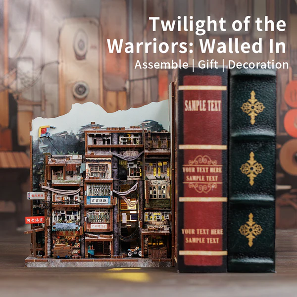 Cutebee, DIY Booknook, Twilight of the Warriors: Walled In, DCZ01, 18x11x23cm