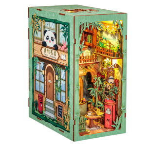 Cutebee 3D Booknook Panda Bookshop – DY02B – transparante productfoto