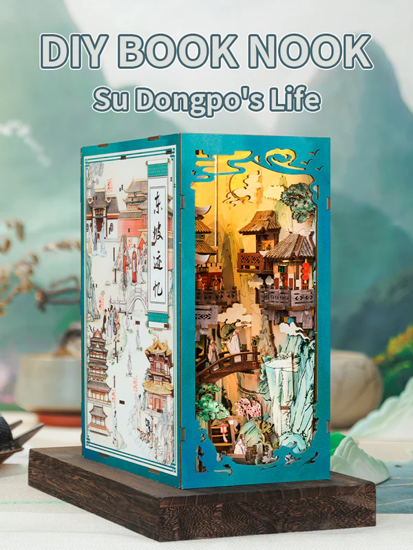 Cutebee DIY Booknook Su Dongpo’s Life – EK01B - Afbeelding 3