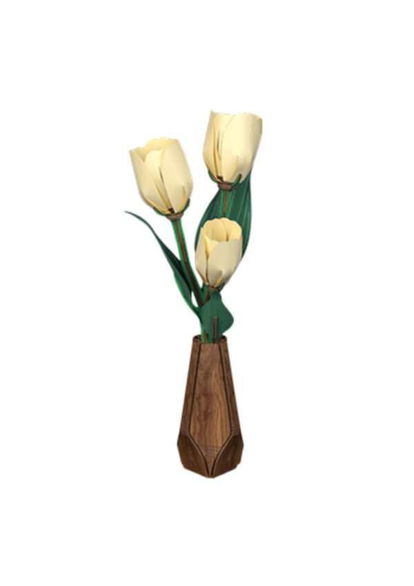 Cutebee 3D Bloem Witte Tulp – FWLP103
