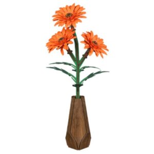 Cutebee 3D Bloem Oranje Gerbera – FWLP104