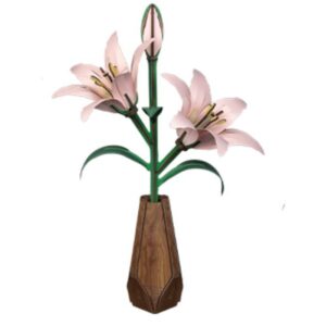 Cutebee 3D Bloem Roze Lelie – FWLP105