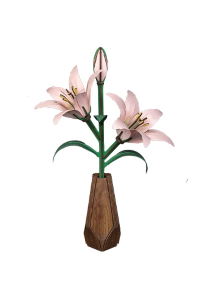 Cutebee 3D Bloem Roze Lelie – FWLP105