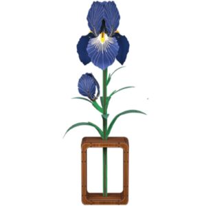 Cutebee 3D Bloem Blauwe Iris – FWLP106