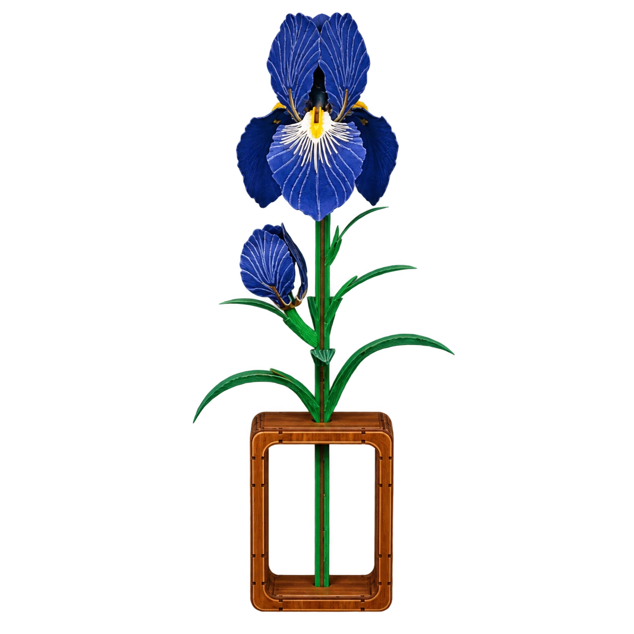Cutebee 3D bloem blauwe iris FWLP106 met transparante achtergrond