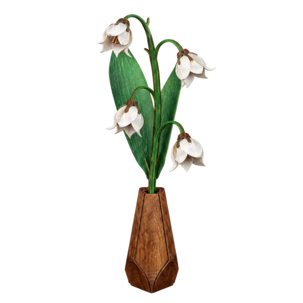 Cutebee 3D bloem lelietje-van-dalen FWLP107 met transparante achtergrond