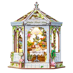 Cutebee 3D DIY Huisje Windsors Flower House – GHGC401 – transparante productfoto