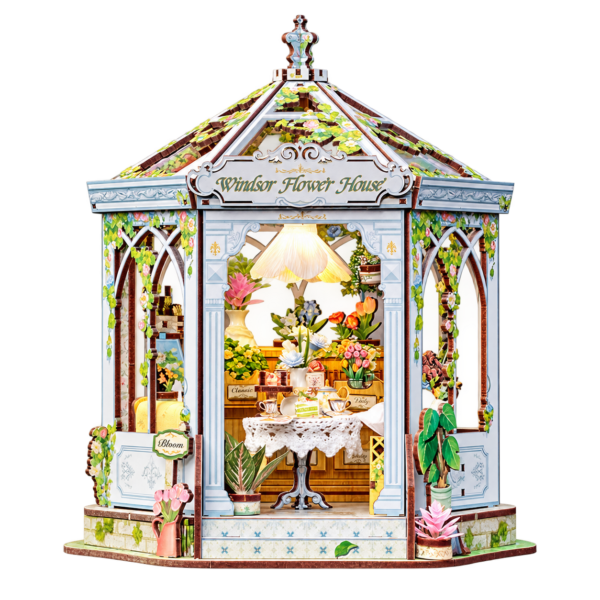 Cutebee 3D DIY Huisje Windsors Flower House – GHGC401 – transparante productfoto
