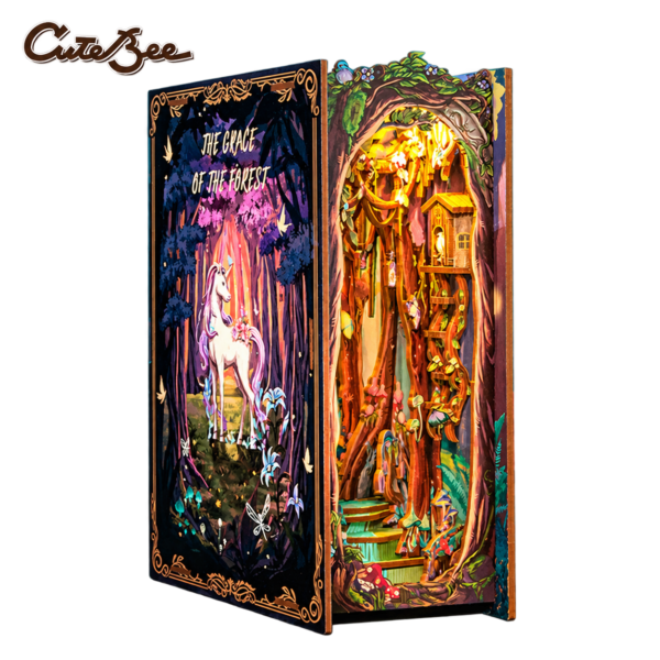 Cutebee 3D Booknook The Grace of Forest – HY01B – transparante productfoto