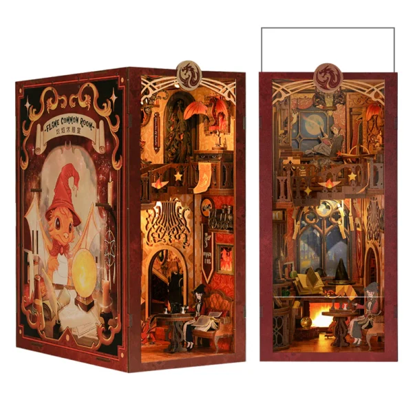 Cutebee DIY Booknook Flame Common Room – RK01