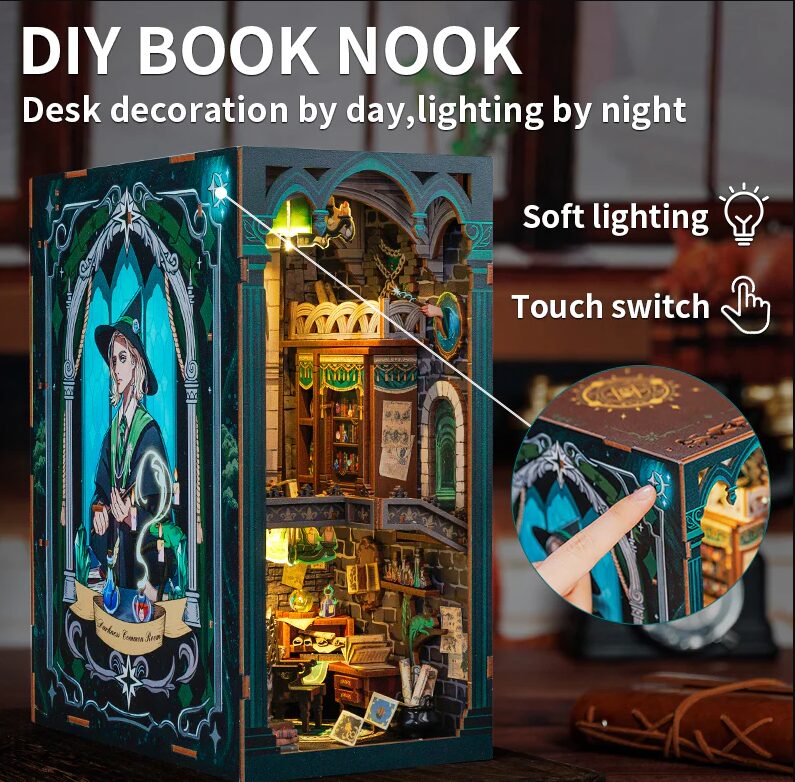 Cutebee 3D Booknook Darkness Common Room – RK05B - Afbeelding 3