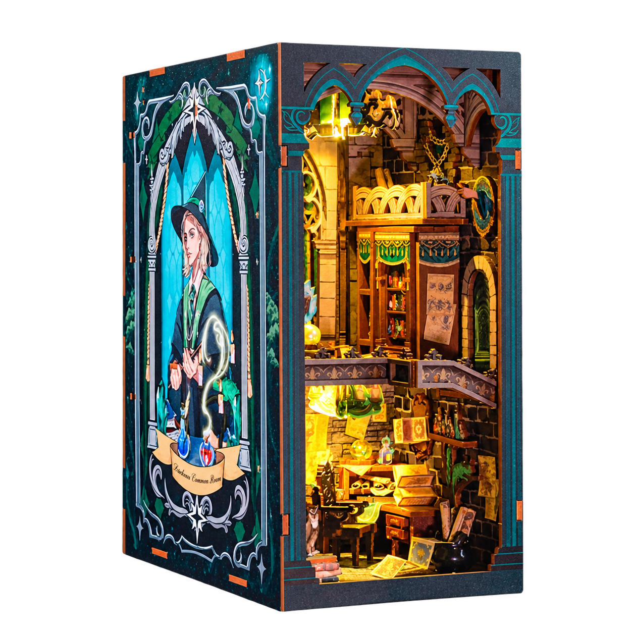 Cutebee 3D Booknook Darkness Common Room – RK05B – transparante productfoto