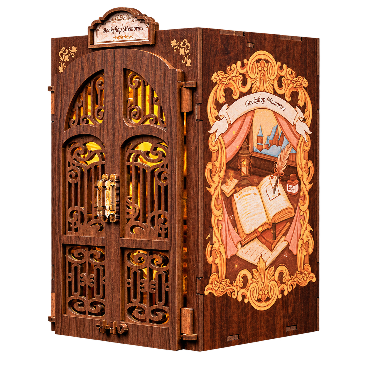 Cutebee 3D Booknook Bookshop Memories – SD01B – transparante productfoto