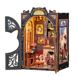 Cutebee Count Cat’s Study SD03B booknook met transparante achtergrond