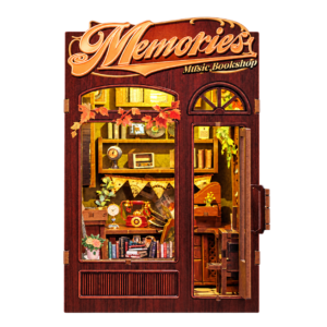 Cutebee Memories Music Bookshop SD04B booknook met transparante achtergrond