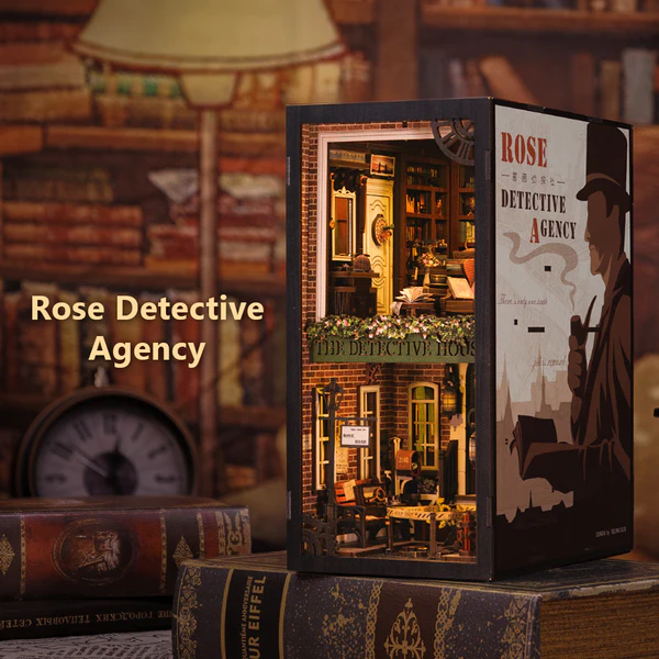 Cutebee 3D Booknook Rose Detective Agency – SZ02B - Afbeelding 3