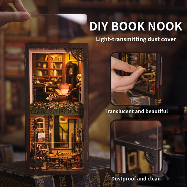 Cutebee 3D Booknook Rose Detective Agency – SZ02B - Afbeelding 4