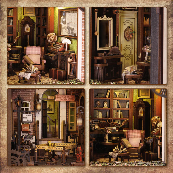 Cutebee 3D Booknook Rose Detective Agency – SZ02B - Afbeelding 5