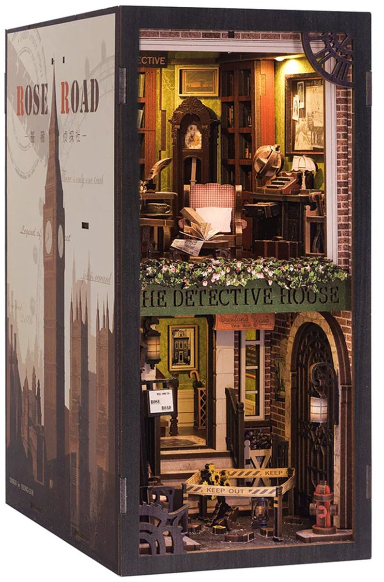 Cutebee 3D Booknook Rose Detective Agency – SZ02B - Afbeelding 7