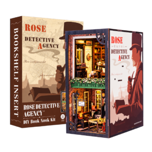 Cutebee 3D Booknook Rose Detective Agency – SZ02B – transparante productfoto