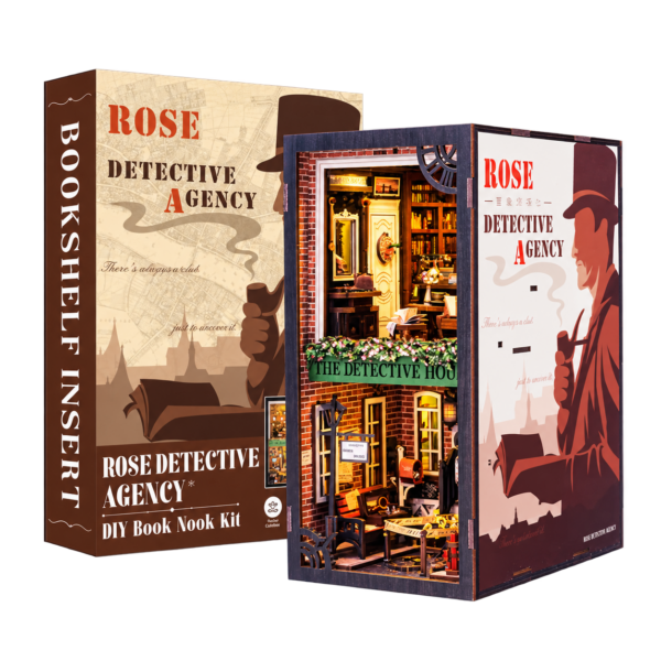 Cutebee 3D Booknook Rose Detective Agency – SZ02B – transparante productfoto