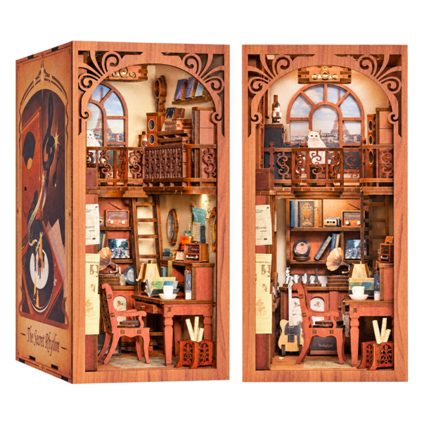 Cutebee 3D Booknook The Secret Rhythm – SZ03B – transparante productfoto