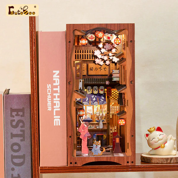 Cutebee DIY Booknook Under the Sakura Tree – YS06B - Afbeelding 3