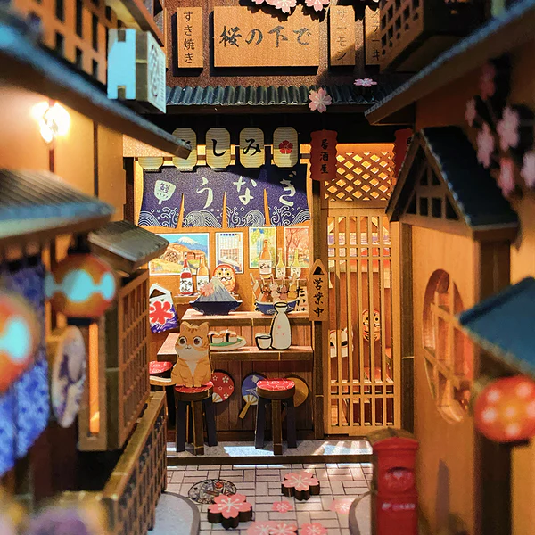Cutebee DIY Booknook Under the Sakura Tree – YS06B - Afbeelding 9