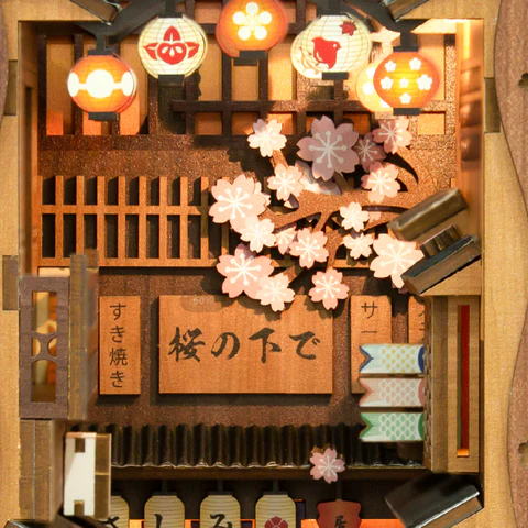 Cutebee DIY Booknook Under the Sakura Tree – YS06B - Afbeelding 7