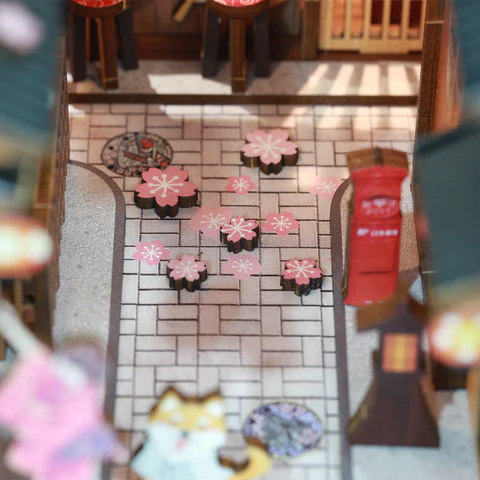 Cutebee DIY Booknook Under the Sakura Tree – YS06B - Afbeelding 8