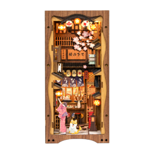Cutebee Under the Sakura Tree book nook met transparante achtergrond