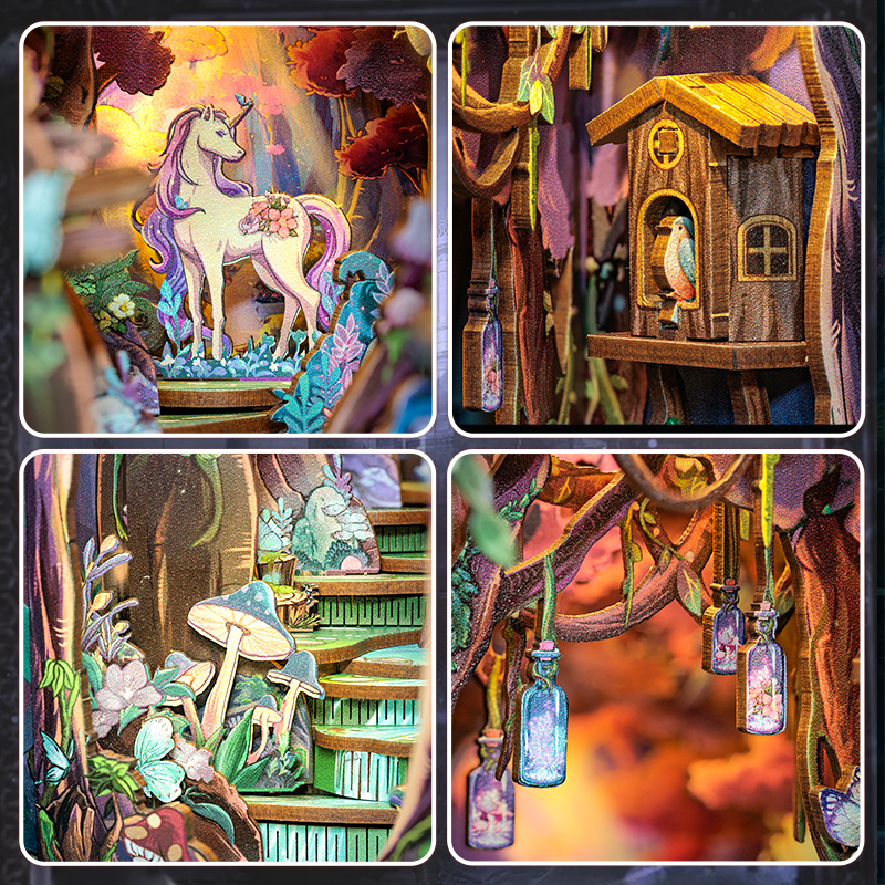 Cutebee 3D Booknook The Grace of Forest – HY01B - Afbeelding 3