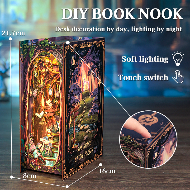 Cutebee 3D Booknook The Grace of Forest – HY01B - Afbeelding 6