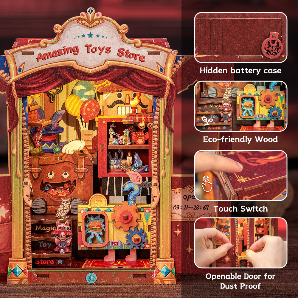 Cutebee 3D Booknook Amazing Toy Store – CWGA204 - Afbeelding 3